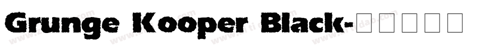 Grunge Kooper Black字体转换